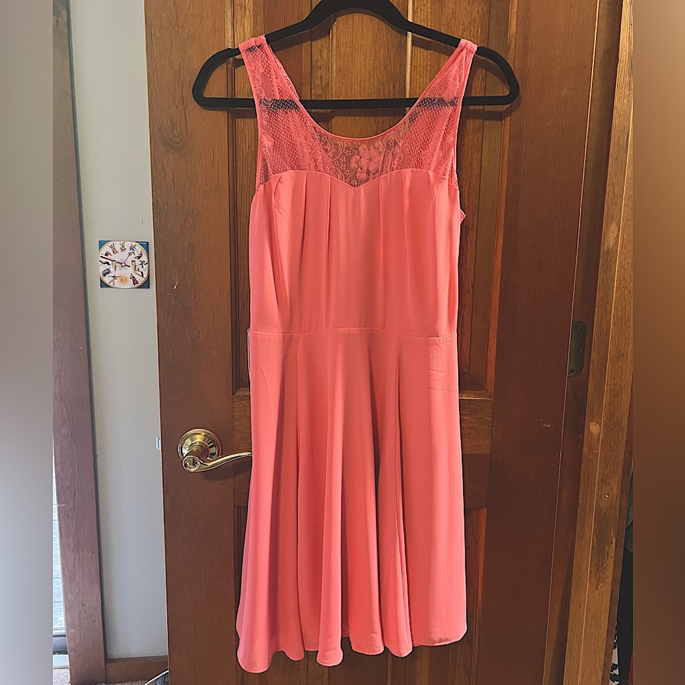 Express Pink Skater dress